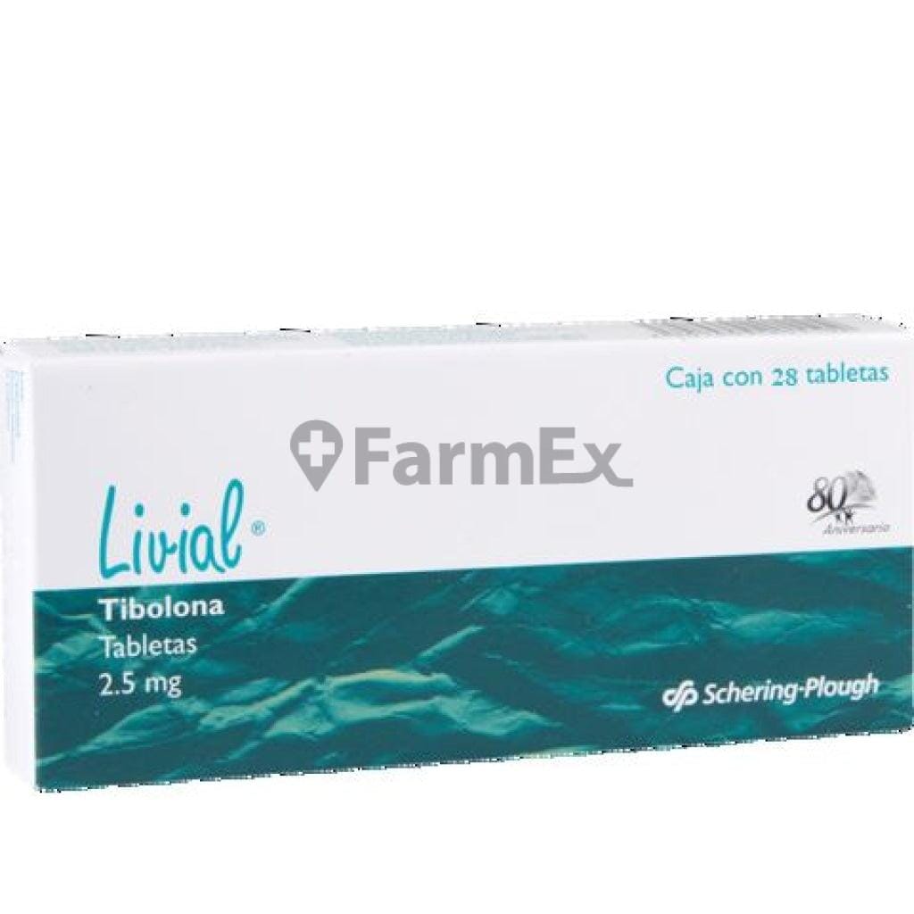 Livial 2.5 mg x 28 comprimidos Farmex-VidaTres-Persistente 
