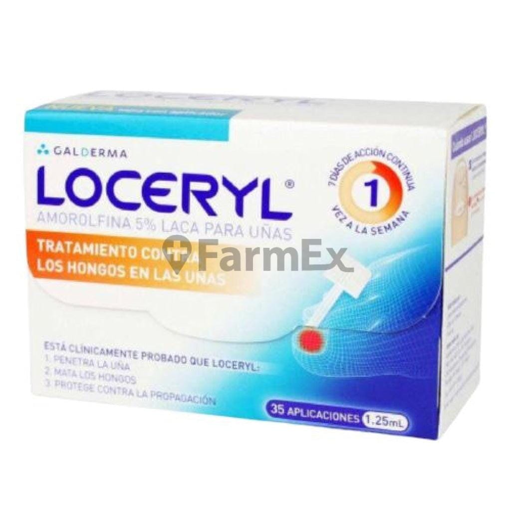 Loceryl Laca x 1,25 mL Farmex-Fonasa-Persistente 