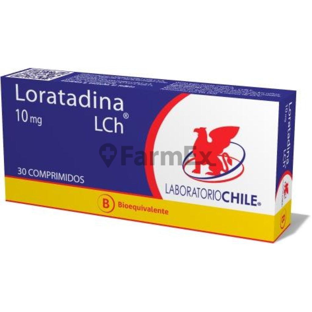 Loratadina 10 mg x 30 comprimidos.