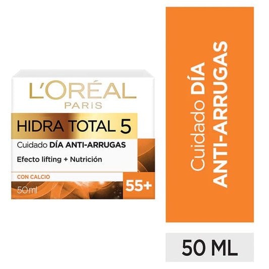 L'ORÉAL "Hidra Total 5" "Anti-Arrugas Calcio" 55+ x 50 mL Loreal Paris 