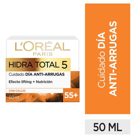 L'ORÉAL "Hidra Total 5" "Anti-Arrugas Calcio" 55+ x 50 mL