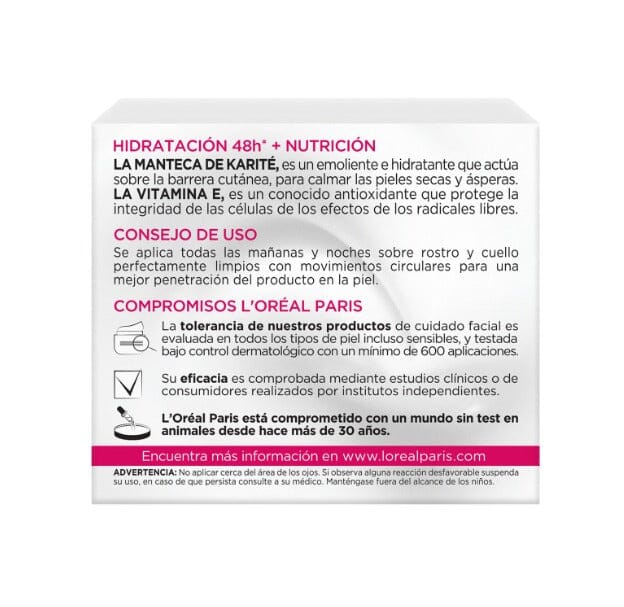L'ORÉAL "Hidra Total 5" "Crema Día Humectante" x 50 mL Loreal Paris 