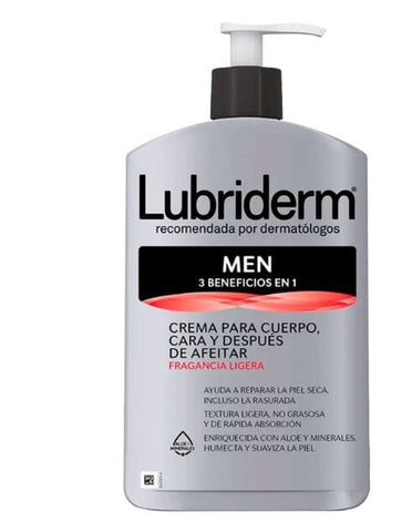 Lubriderm Men Crema 3 en 1 X 400 ML