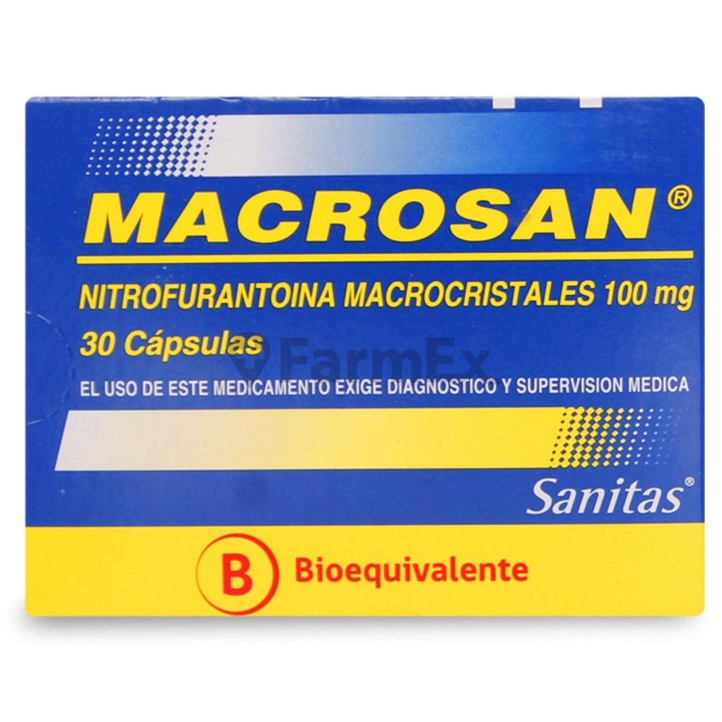 Macrosan 100 mg x 30 capsulas.