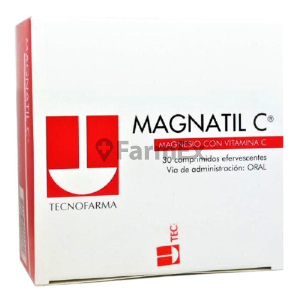 Magnatil C Calcio x 30 comprimidos efervescentes Farmex-MiaHealth-Persistente 