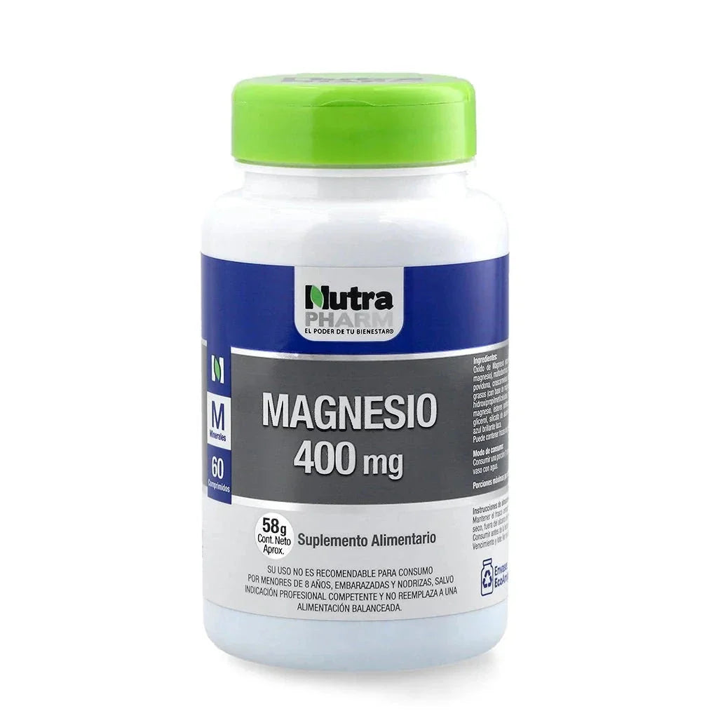 Magnesio 400 mg x 60 comprimidos.