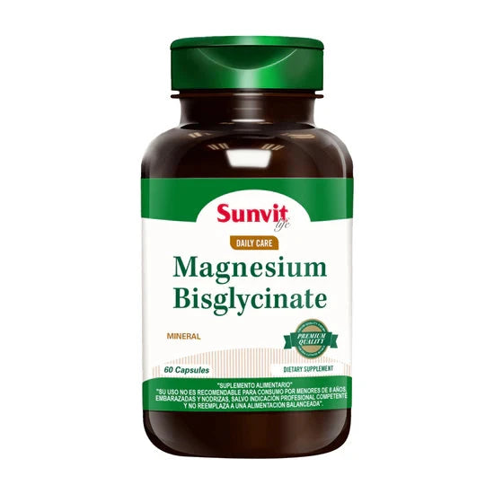 Magnesium Bisglycinate x 60 cáps sunvit 