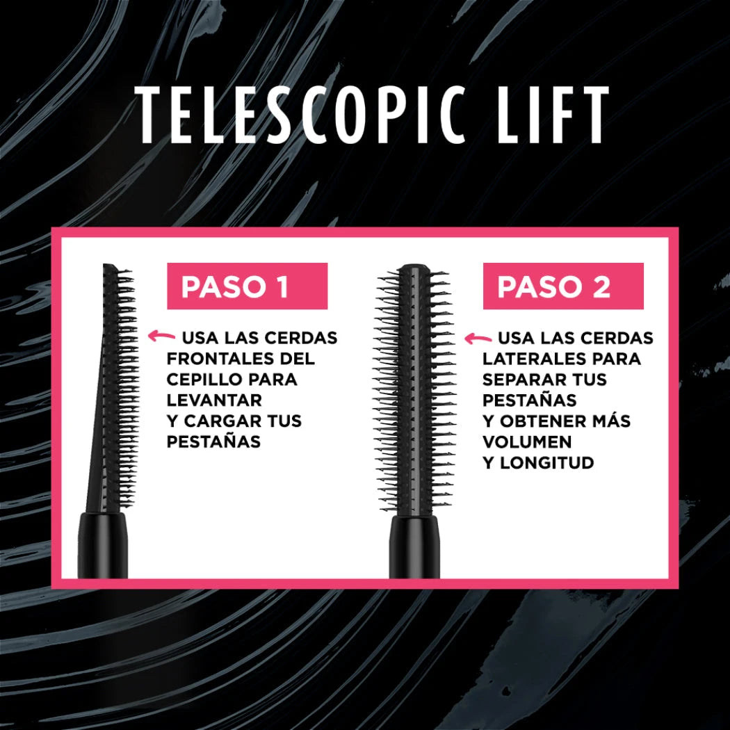 Máscara de Pestañas Loreal Telescopic Lift Volumizing 36hrs Loreal Paris 
