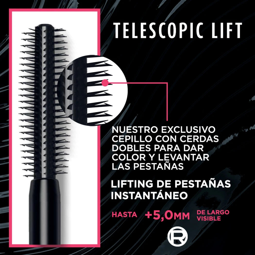 Máscara de Pestañas Loreal Telescopic Lift Volumizing 36hrs Loreal Paris 