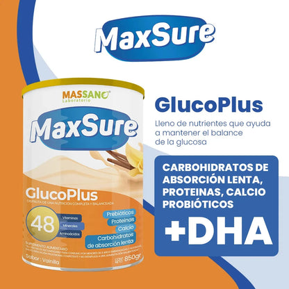 MAX SURE "GLUCO PLUS" 850 g Massano 