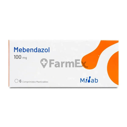 Mebendazol 100 mg x 6 comprimidos Farmex-VidaTres-Persistente 