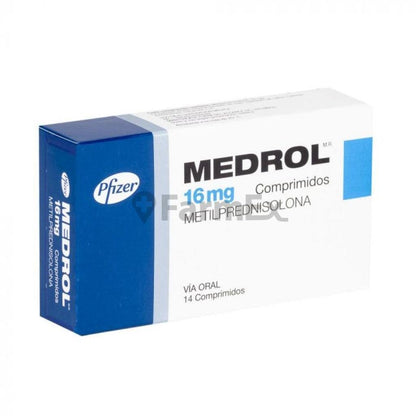 Medrol 16 mg x 14 comprimidos "Ley Cenabast" PFIZER 