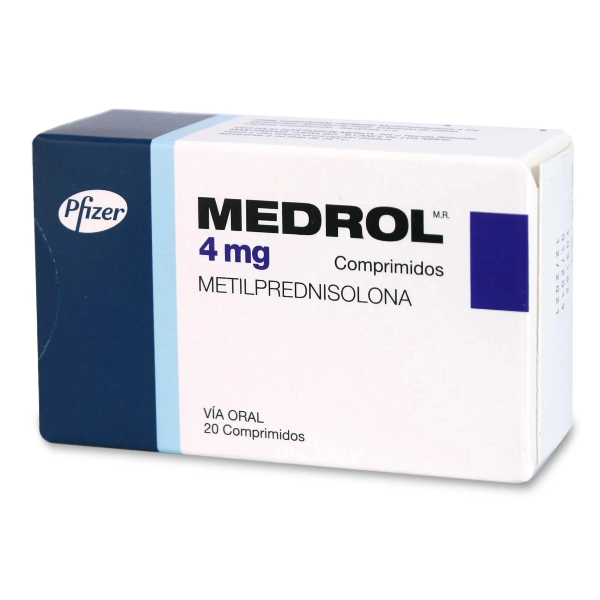 Medrol 4 mg x 20 comprimidos "Ley Cenabast" PFIZER 