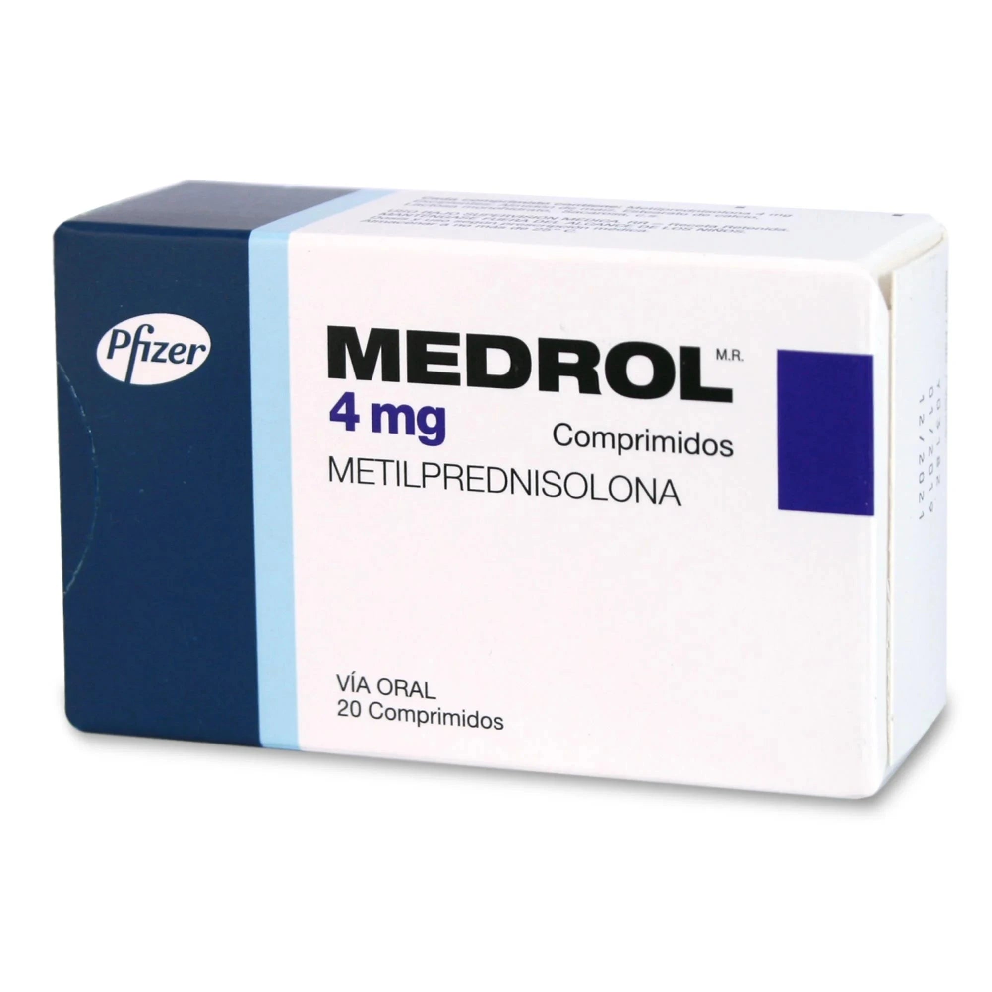Medrol 4 mg x 20 comprimidos "Ley Cenabast" PFIZER 