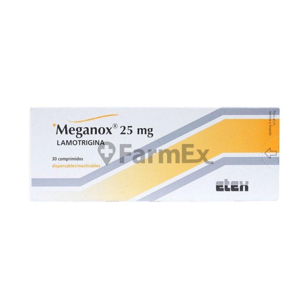 Meganox 25 mg x 30 comprimidos.