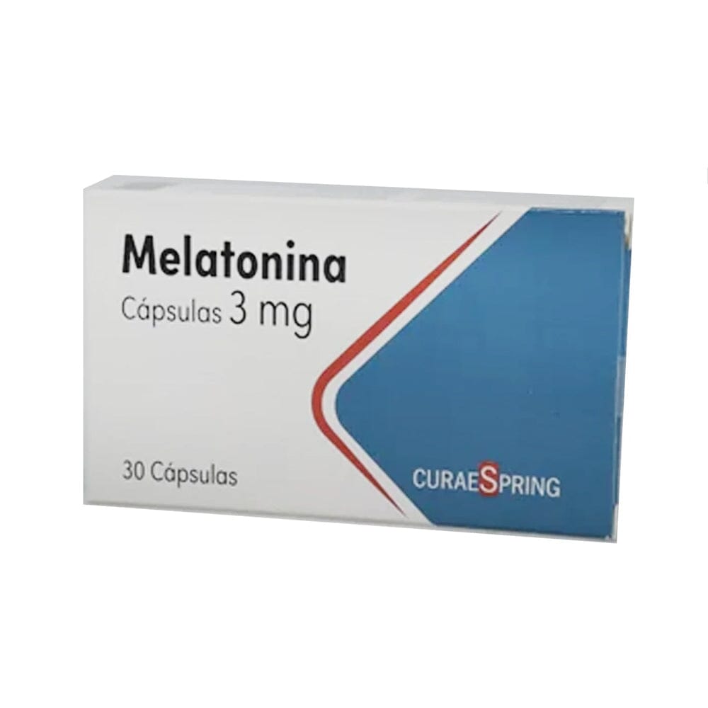 Melatonina 3 mg x 30 cápsulas Curae Spring 