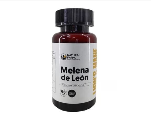 Melena de León 90 Cápsulas Vegan Natural Farm Farmex-Pluxee-Persistente 