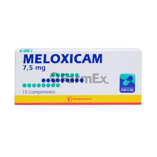 Meloxicam 7.5 mg x 15 comprimidos Farmex-MiaHealth-Persistente 