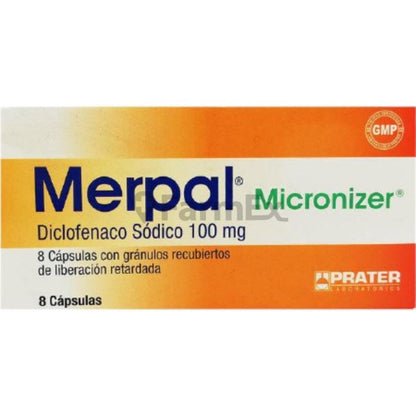 Merpal Micronizer 100 mg x 8 cápsulas Farmex-Consorcio-Persistente 