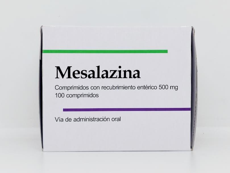 Mesalazina 500 mg x 100 comprimidos. Farmex-Yapp-Seguro-Guia 