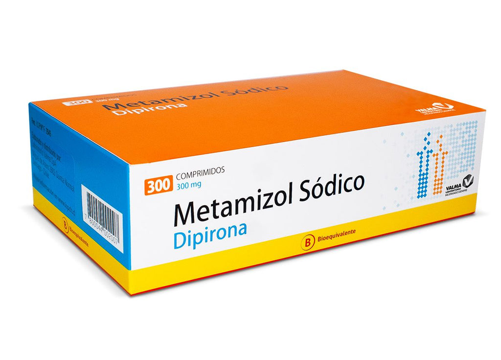 Metamizol Sodico Dipirona 300 mg x 300 comp VALMA 