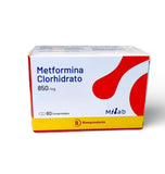 Metformina 850 mg x 60 comprimidos