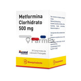 Metformina Lp 500 mg x 30 comprimidos