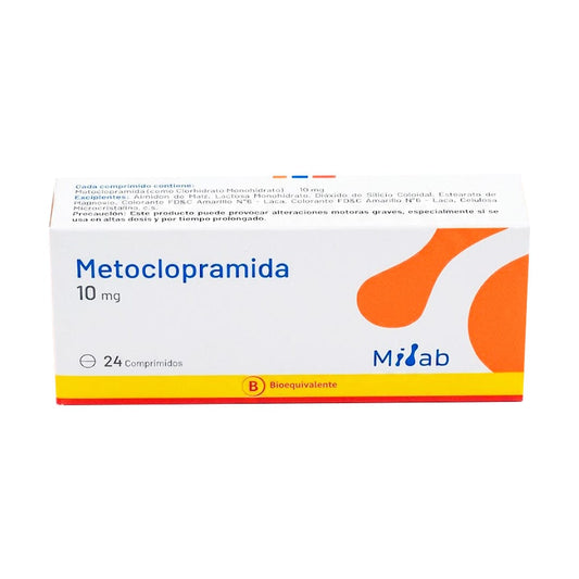 METOCLOPRAMIDA 10 MG 24 COMPRIMIDOS (Cenabast) Mintlab 