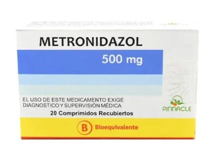 Metronidazol 500 mg x 20 Comprimidos rec. "Ley Cenabast" Pinnacle 