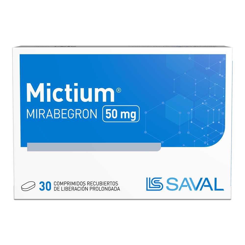 Mictium 50mg x 30 comprimidos de liberación prolongada.