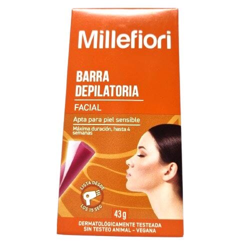 Milleflori Barra Depilatoria Piel Sensible x 43 g Farmex-Fonasa-Persistente 