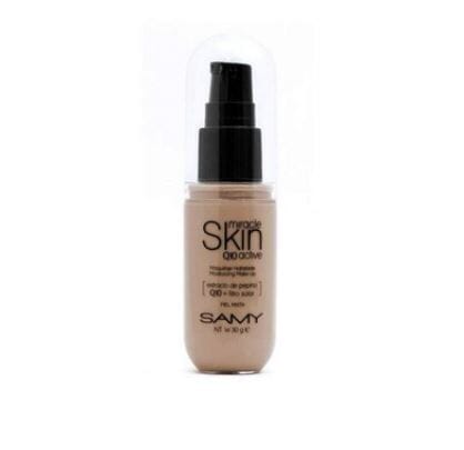 Miracle Skin Base Liquida Hidratante Q10 Active Caramelo Ligero 30 G Samy 