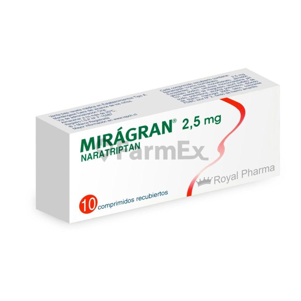 Miragran 2,5 mg x 10 comprimidos.