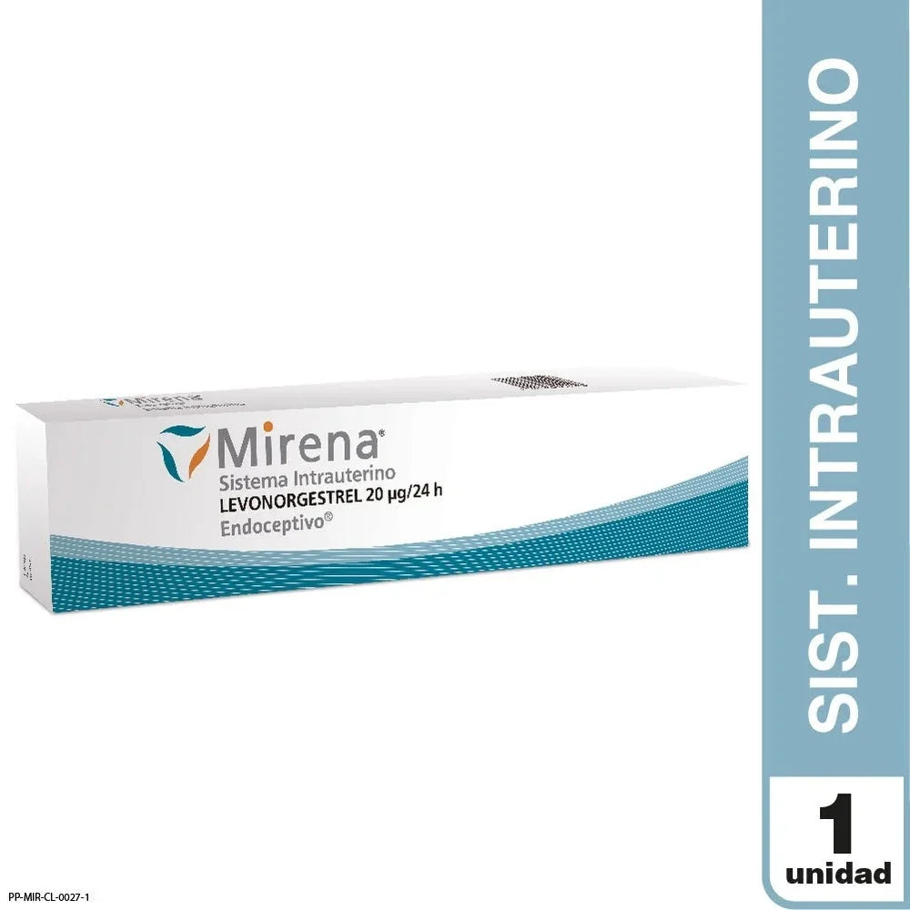 Mirena 20 mcg / 24 h x 1 Dispositivo Intrauterino.