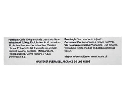 Modumiq 5% crema tópica x 3 g Farmex-Pluxee-Persistente 