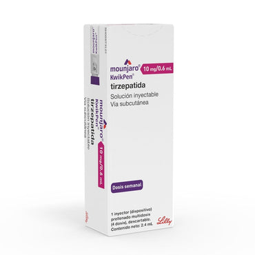 Mounjaro Tirzepatida 10 mg/0.6ml Inyectable 1 Dispositivo + agujas ELI-LILLY 