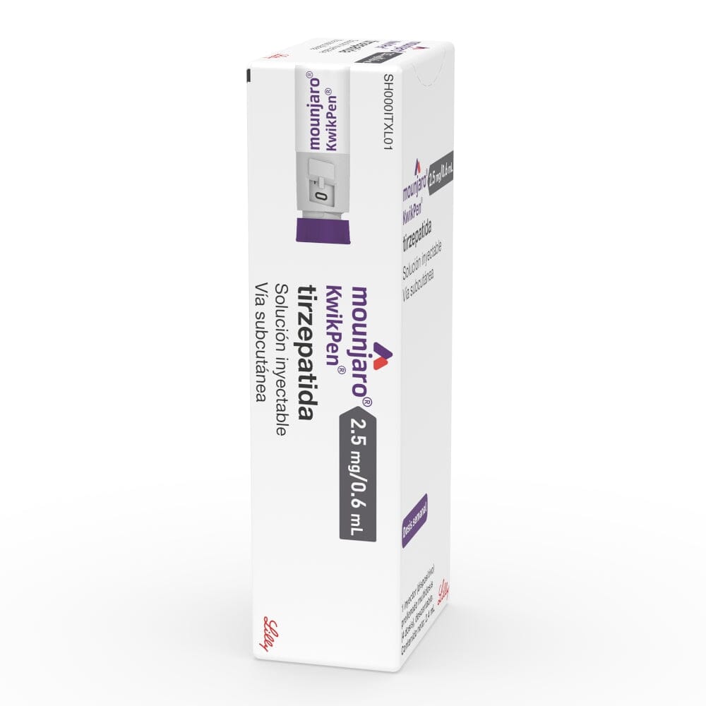 Mounjaro Tirzepatida 2.5mg/0.6ml Inyectable 1 Dispositivo + agujas ELI-LILLY 