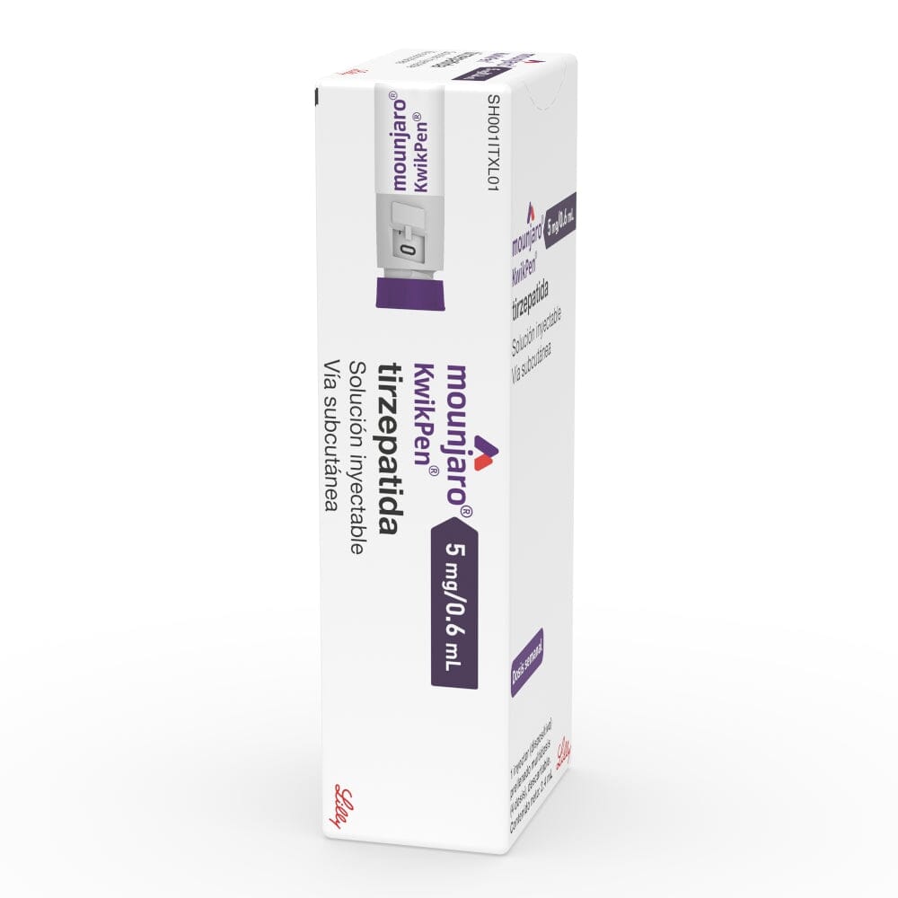 Mounjaro Tirzepatida 5mg/0.6ml Inyectable 1 Dispositivo + 4 agujas ELI-LILLY 
