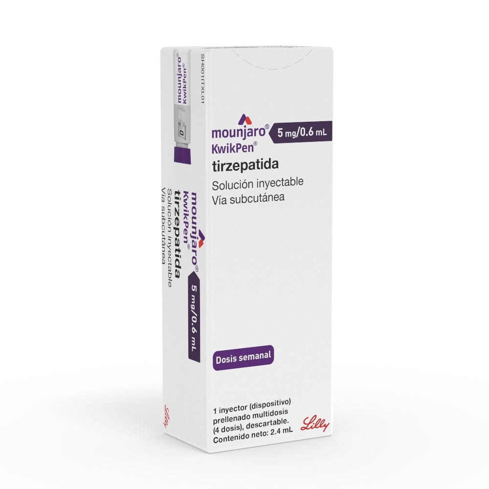 Mounjaro Tirzepatida 5mg/0.6ml Inyectable 1 Dispositivo + 4 agujas ELI-LILLY 