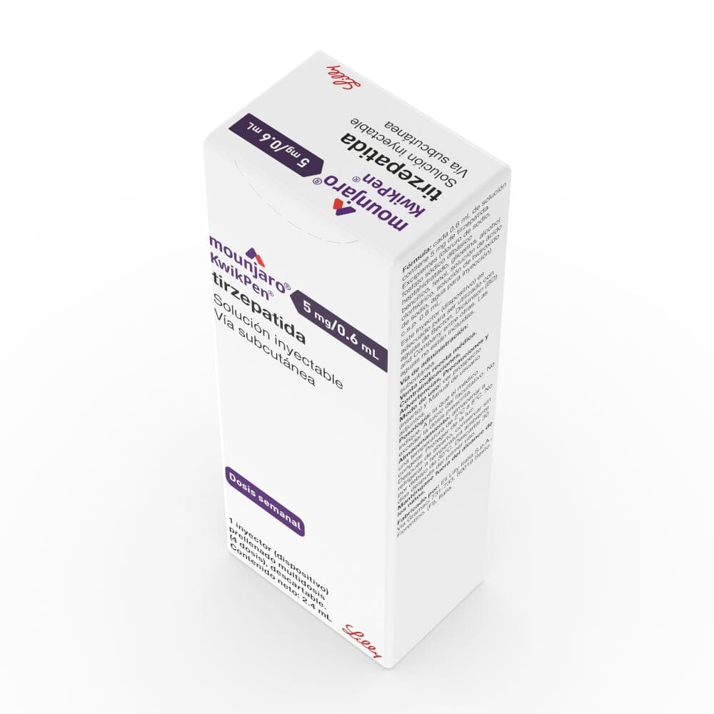 Mounjaro Tirzepatida 5mg/0.6ml Inyectable 1 Dispositivo + 4 agujas ELI-LILLY 