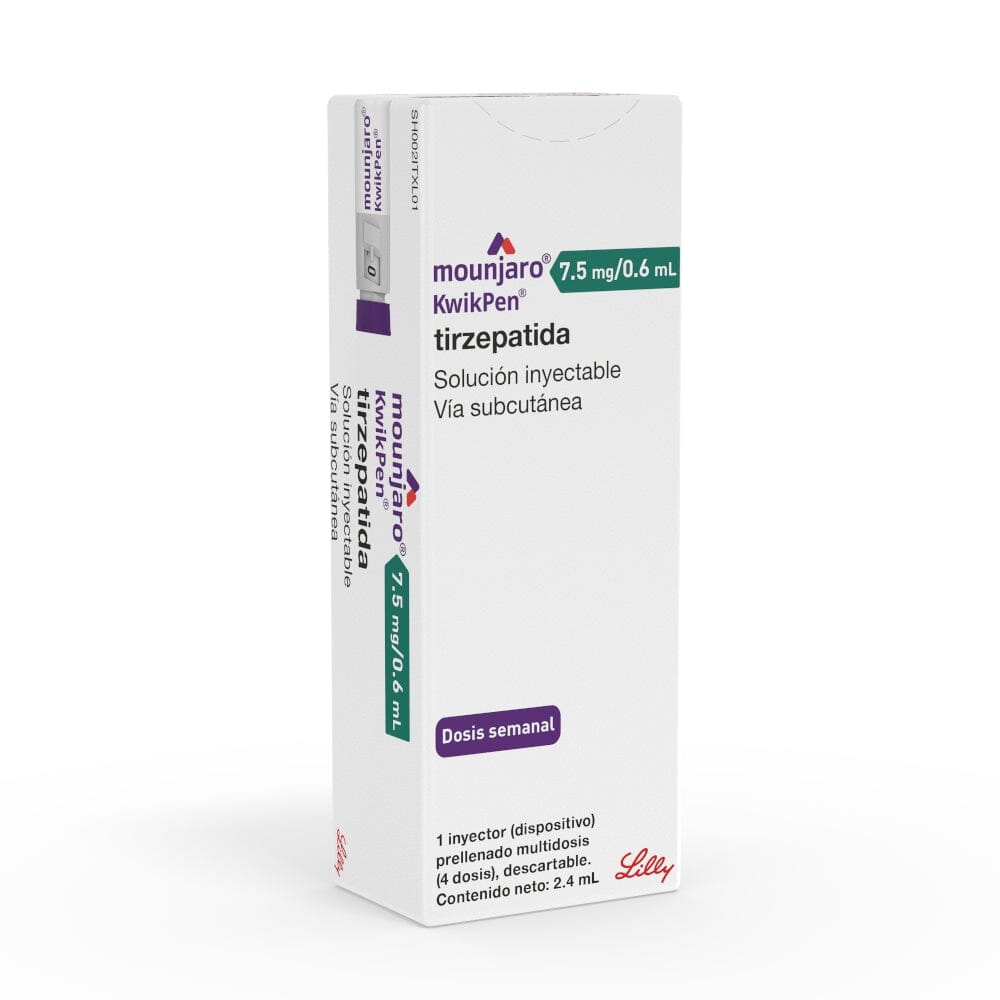 Mounjaro Tirzepatida 7.5mg/0.6ml Inyectable 1 Dispositivo + agujas ELI-LILLY 
