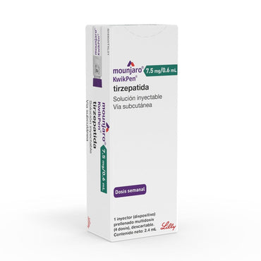 Mounjaro Tirzepatida 7.5mg/0.6ml Inyectable 1 Dispositivo + agujas ELI-LILLY 