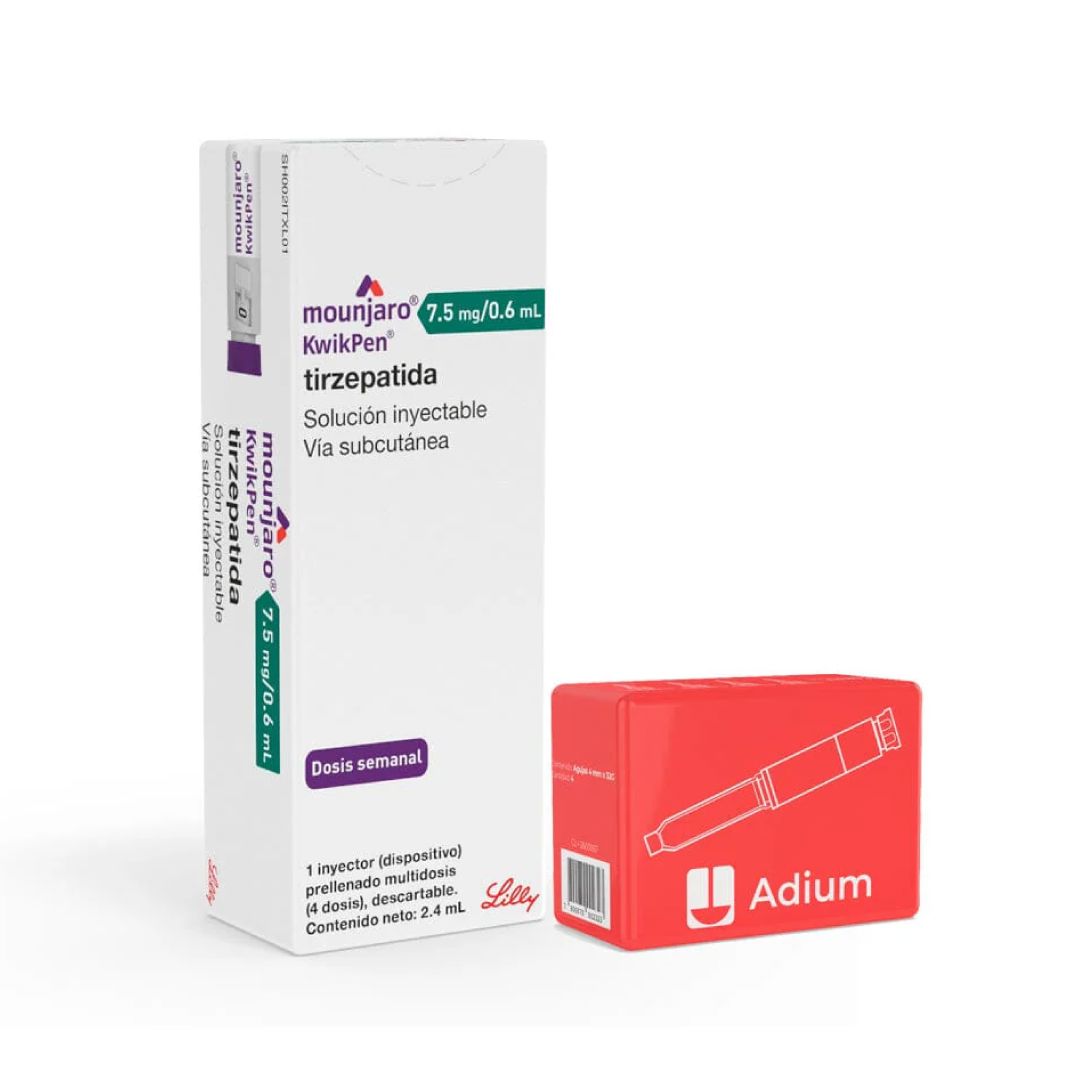 Mounjaro Tirzepatida 7.5mg/0.6ml Inyectable 1 Dispositivo + agujas.