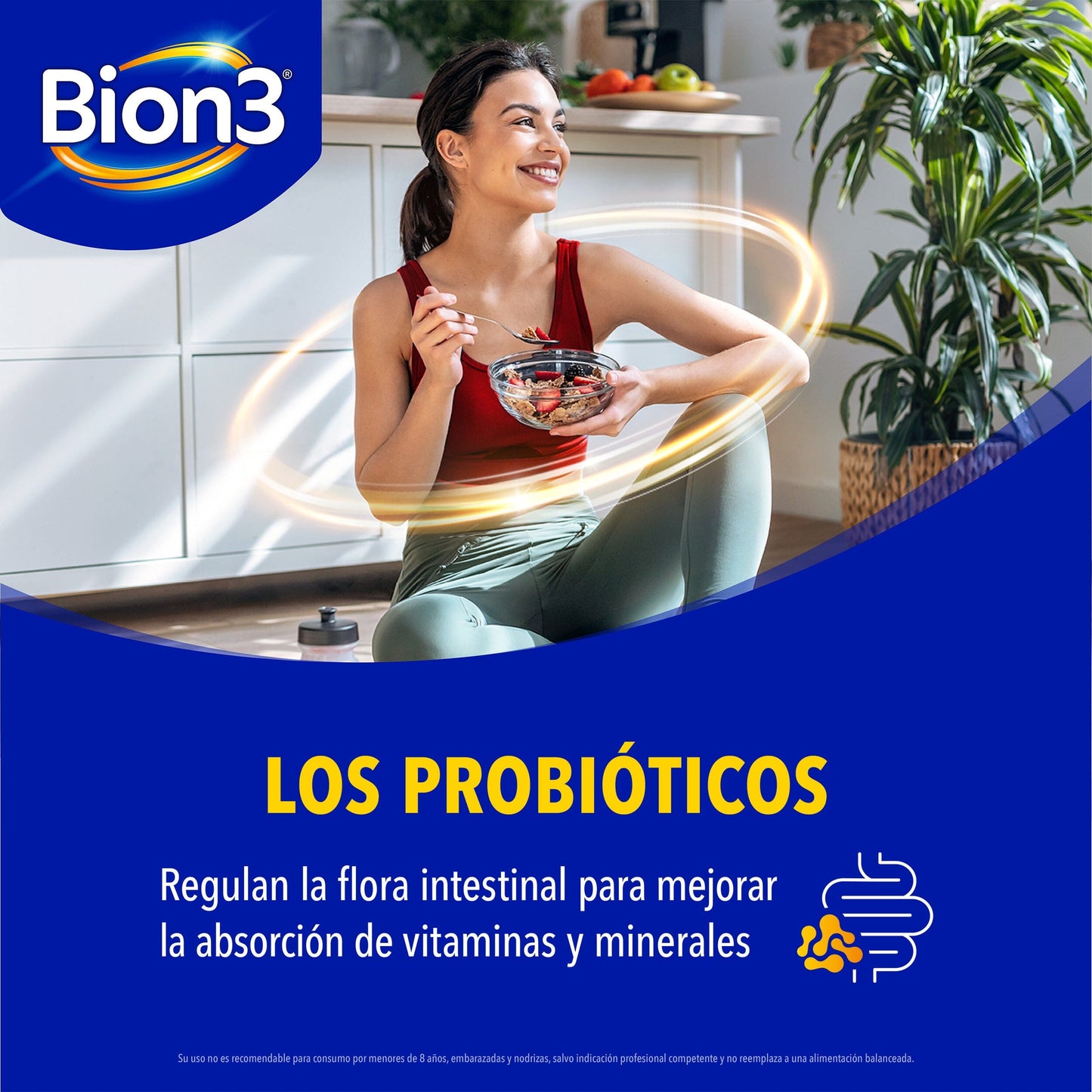 Multivitaminico con Probioticos Bion3 por 30 Comprimidos Farmex-BanMedica-Persistente 