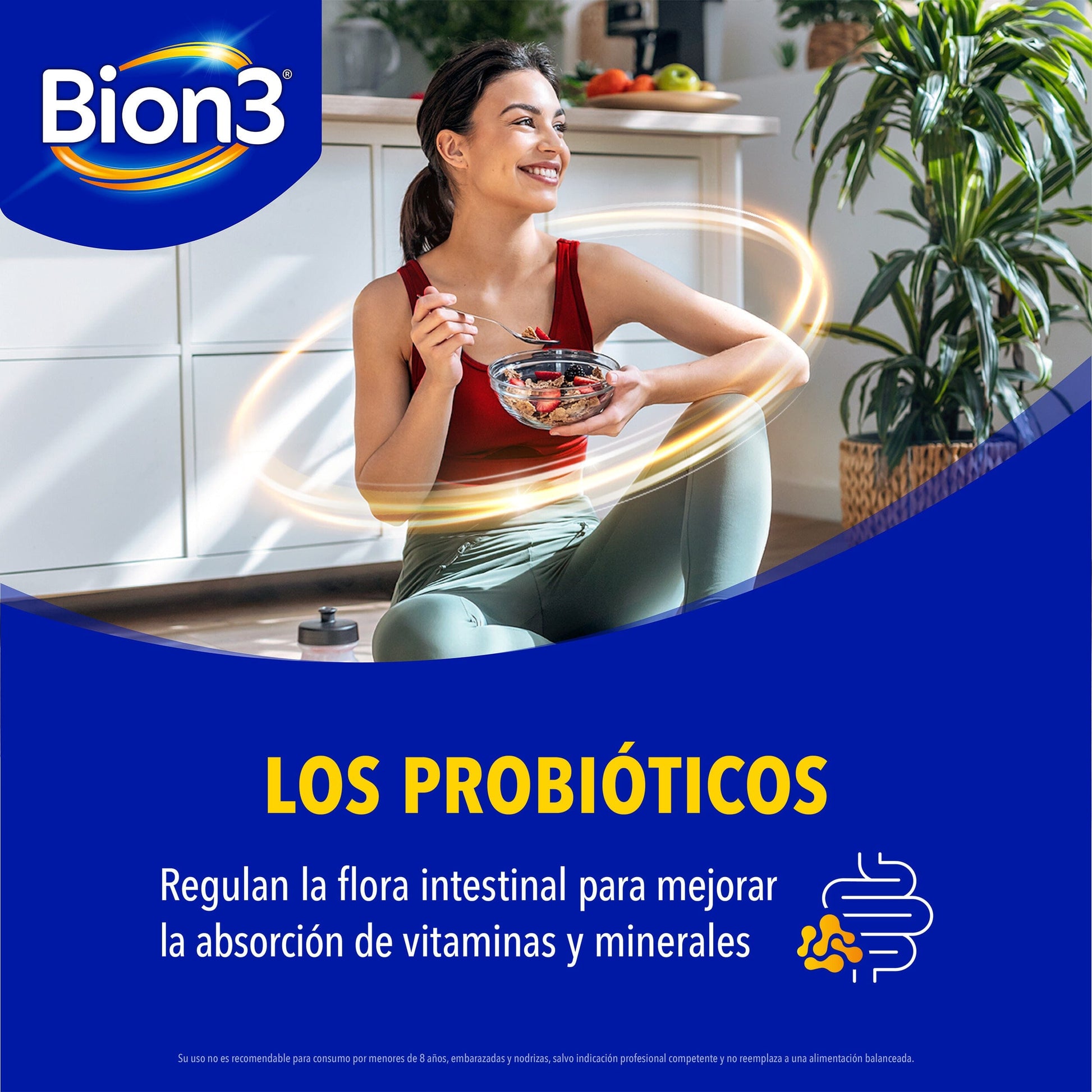 Multivitaminico con Probioticos Bion3 por 30 Comprimidos Farmex-BanMedica-Persistente 