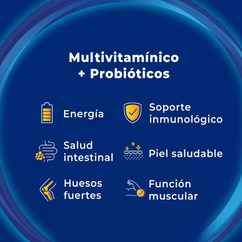 Multivitaminico con Probioticos Bion3 por 30 Comprimidos