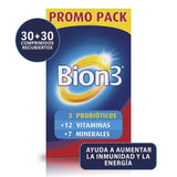 Multivitaminico con Probioticos Bion3 por 60 Comprimidos.