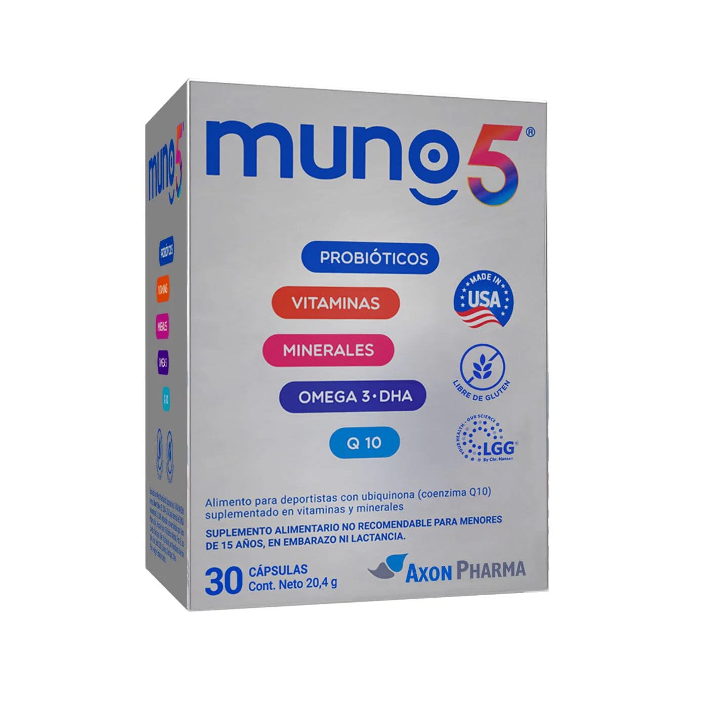 Muno  5 x 30 comprimidos.