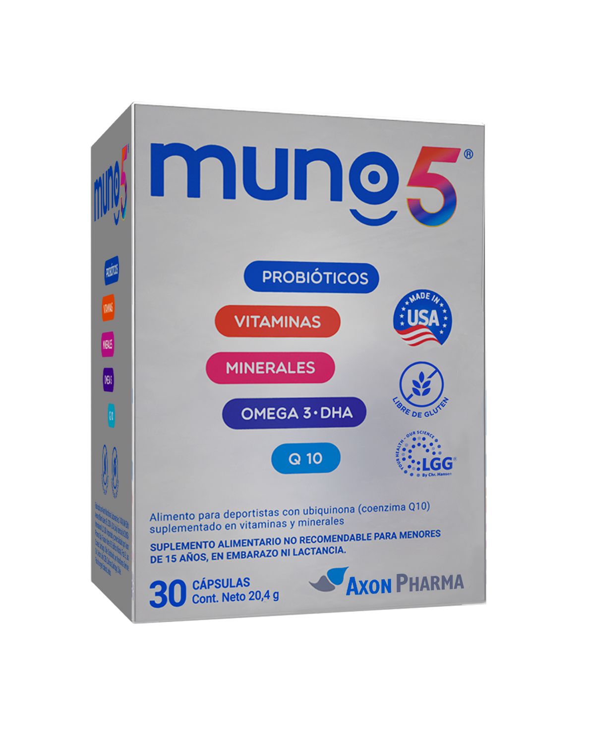 Muno 5 x 30 comprimidos Farmex-BanMedica-Persistente 