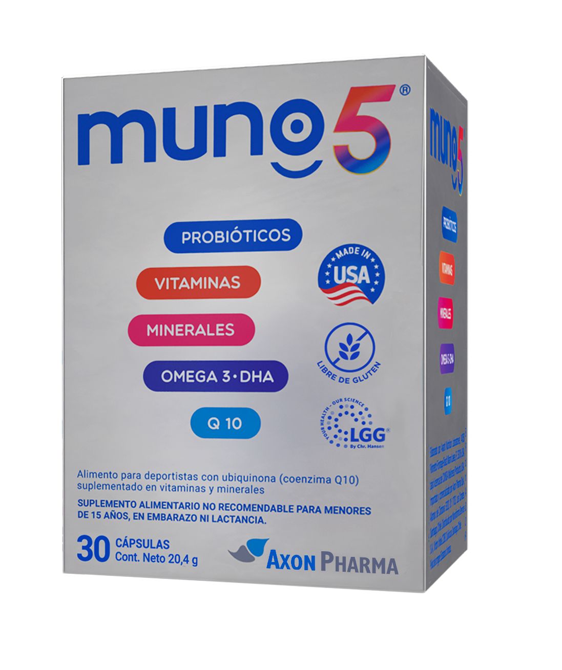 Muno 5 x 30 comprimidos Farmex-BanMedica-Persistente 